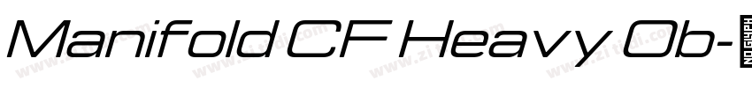 Manifold CF Heavy Ob字体转换